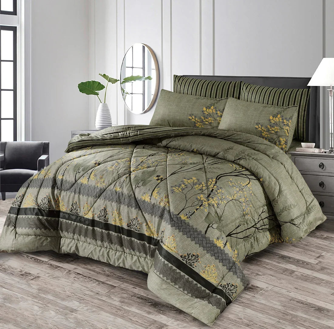 7 pc Winter Razai Set (Heavy Filling)