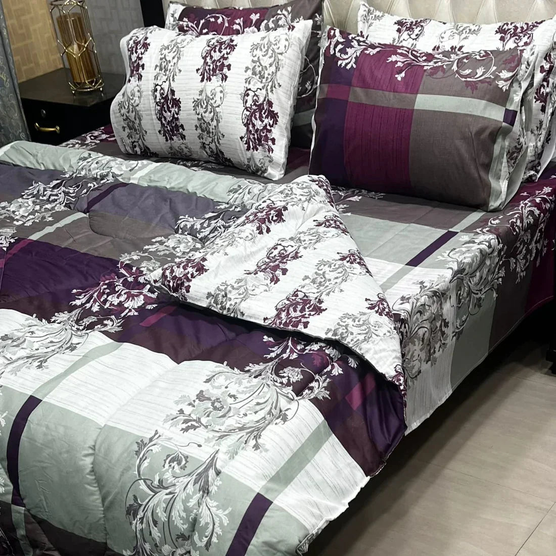 7 pc Winter Razai Set (Heavy Filling)