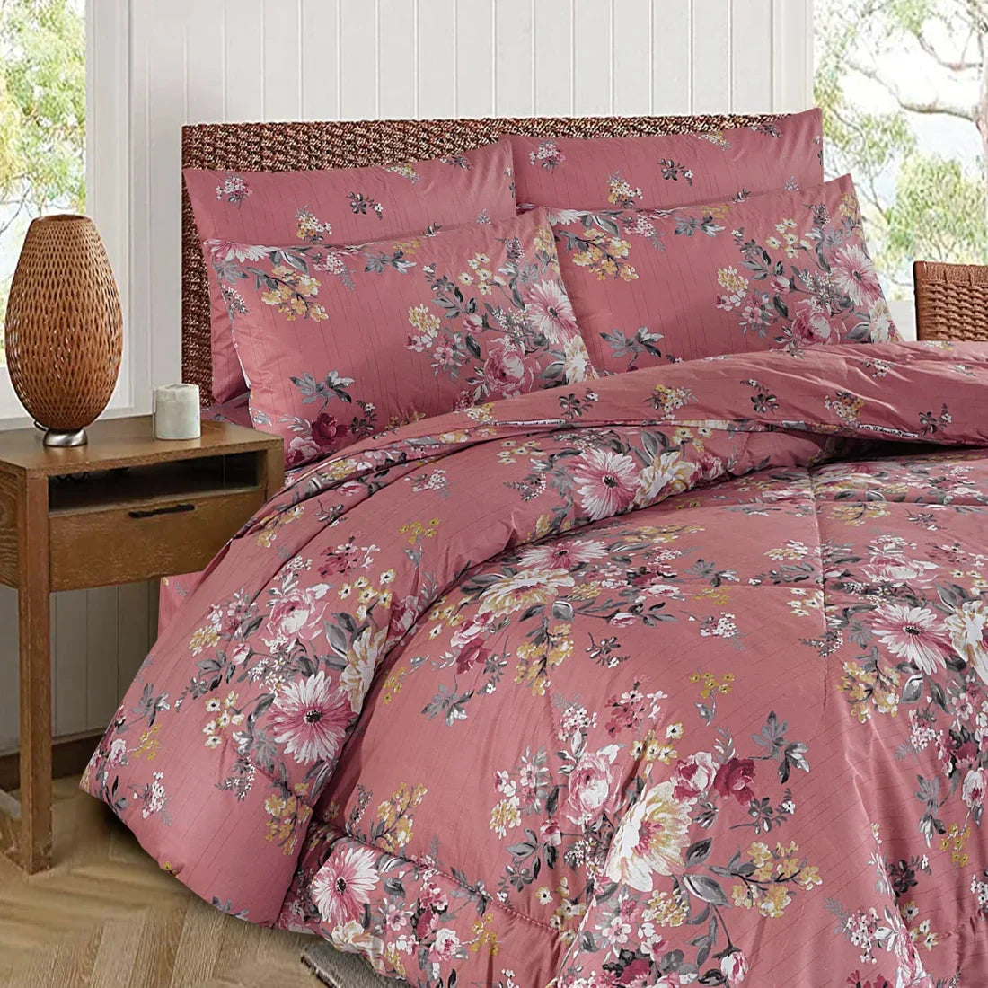 7 pc Winter Razai Set (Heavy Filling)