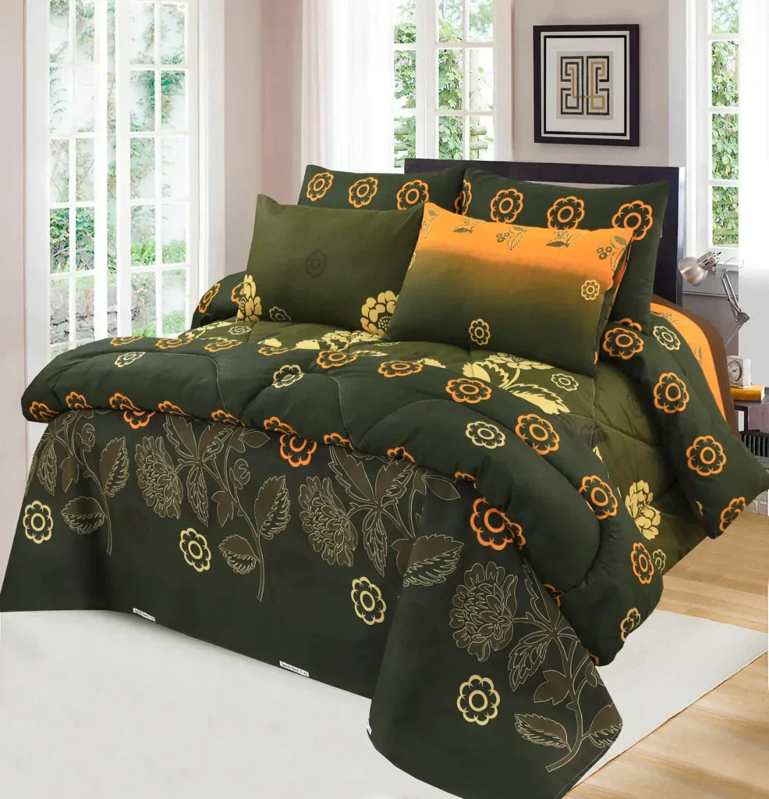 7 pc Winter Razai Set (Heavy Filling)