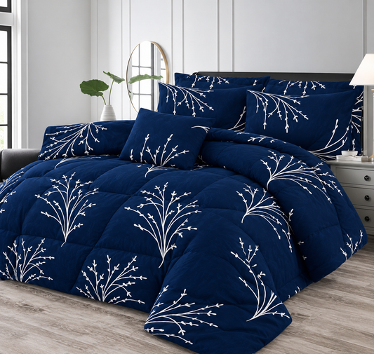 7 pc Winter Razai Set (Heavy Filling)