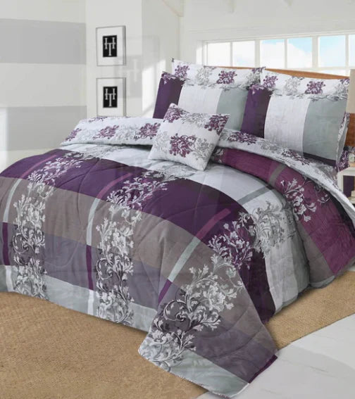 Premium Summer King Size Comforter Set - 7-Piece